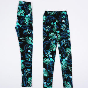 Girls' Tropical Leaves' Leggings (3-13y) - Clothes4Kids