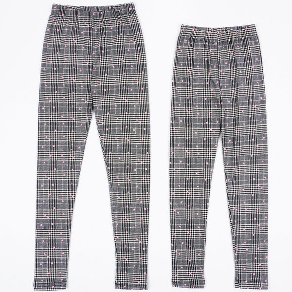 Girls' Checked Leggings (3-12y) - Clothes4Kids