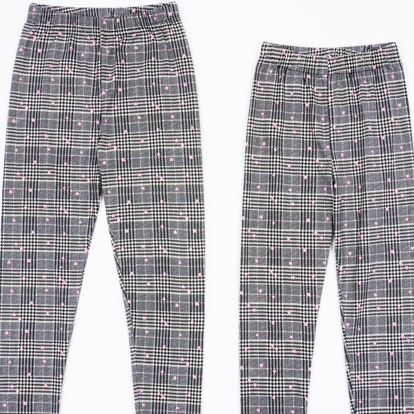 Girls' Checked Leggings (3-12y) - Clothes4Kids