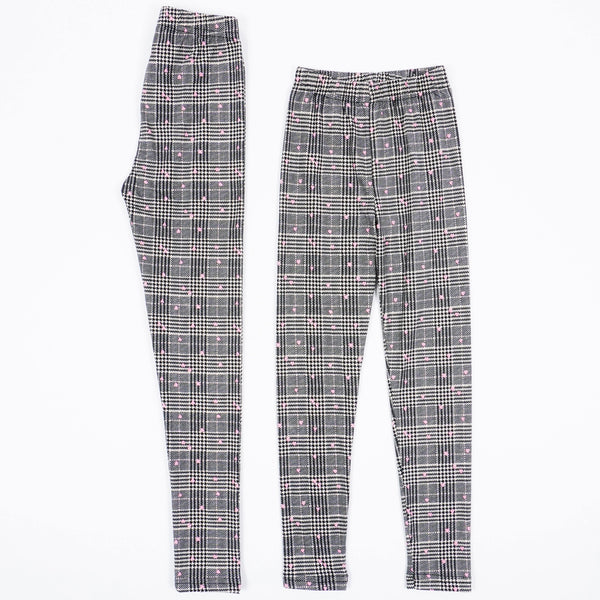 Girls' Checked Leggings (3-12y) - Clothes4Kids