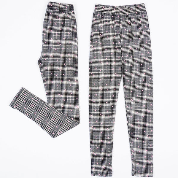 Girls' Checked Leggings (3-12y) - Clothes4Kids
