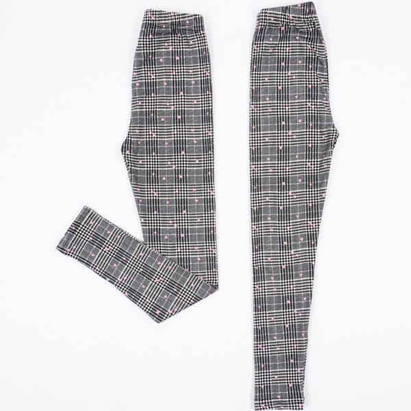 Girls' Checked Leggings (3-12y) - Clothes4Kids