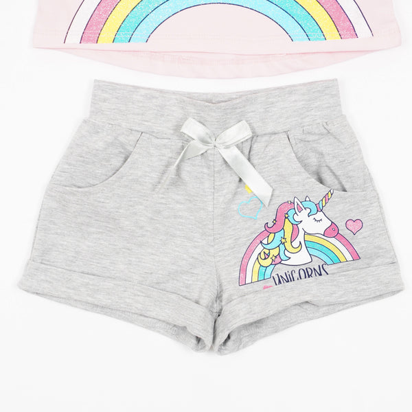 Girls' Dreamer' Unicorn Printed Summer Set *Last size-116(5-6y)* - Clothes4Kids