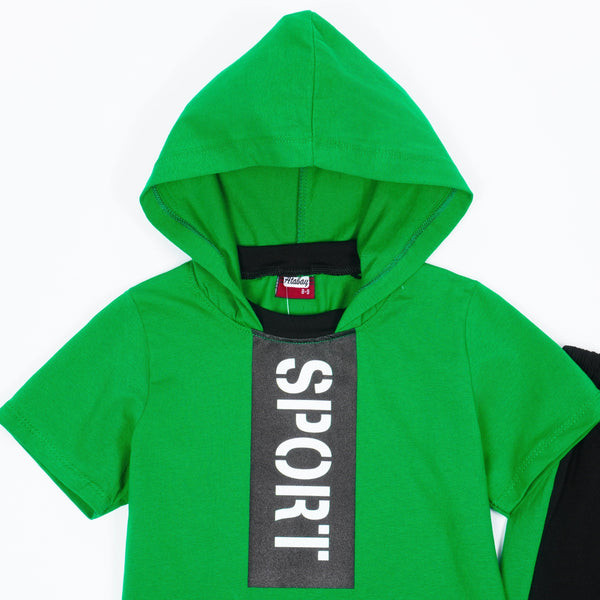 Boys' Sport ' Green/Black Set (4-11y) - Clothes4Kids