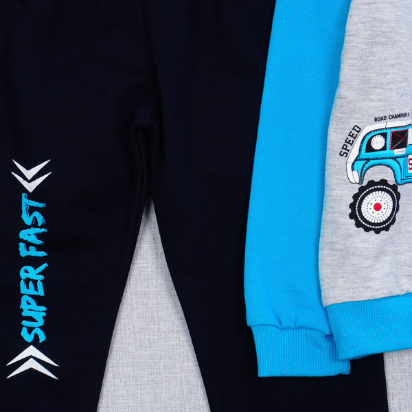 Boys' Super Fast Car' Printed Tracksuit (1-3y) - Clothes4Kids