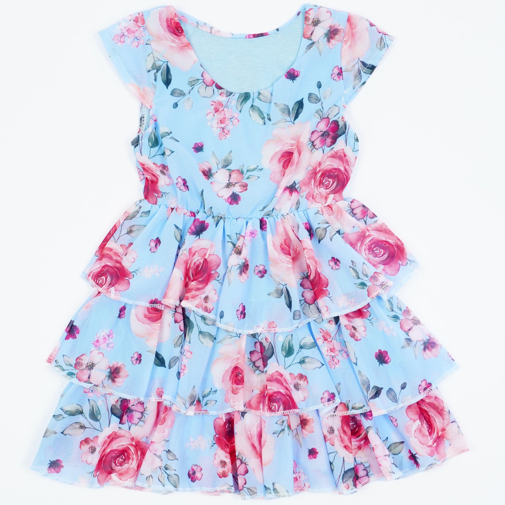 Girls' Flowers' Summer Dress (3-14y) - Clothes4Kids
