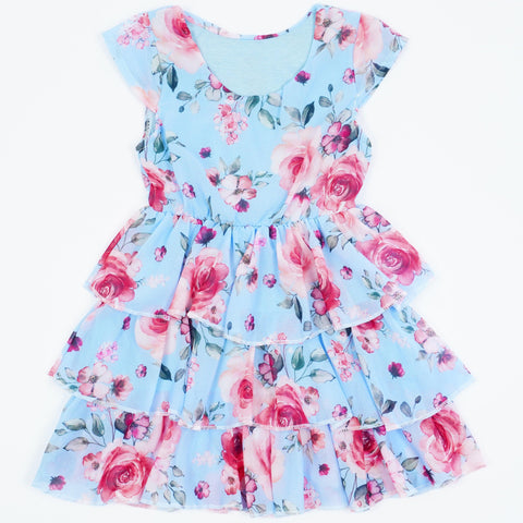 Girls' Flowers' Summer Dress (3-14y) - Clothes4Kids