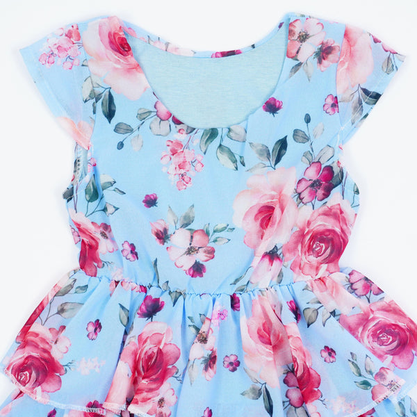 Girls' Flowers' Summer Dress (3-14y) - Clothes4Kids