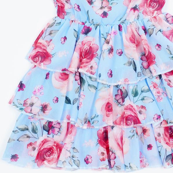 Girls' Flowers' Summer Dress (3-14y) - Clothes4Kids
