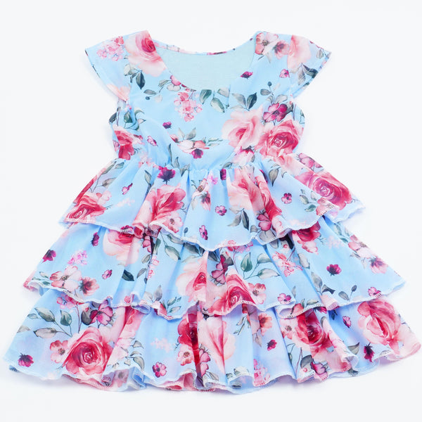 Girls' Flowers' Summer Dress (3-14y) - Clothes4Kids