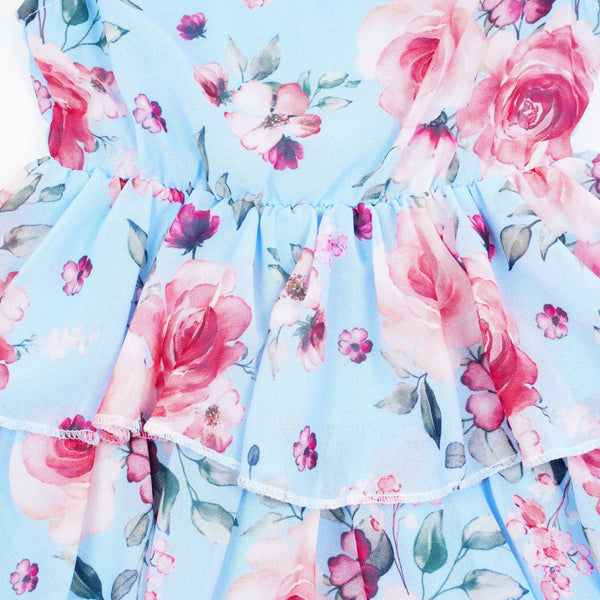 Girls' Flowers' Summer Dress (3-14y) - Clothes4Kids
