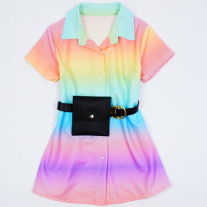 Girls' Rainbow Dress (5-14y) - Clothes4Kids
