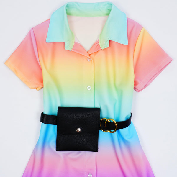 Girls' Rainbow Dress (5-14y) - Clothes4Kids