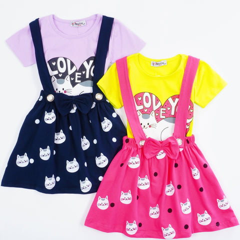 Girls' Love Cat' Set (4-8y) - Clothes4Kids