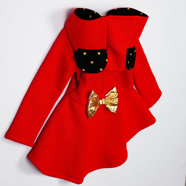 Girls' Winter Warm Red Hoodie (18m-9y) - Clothes4Kids