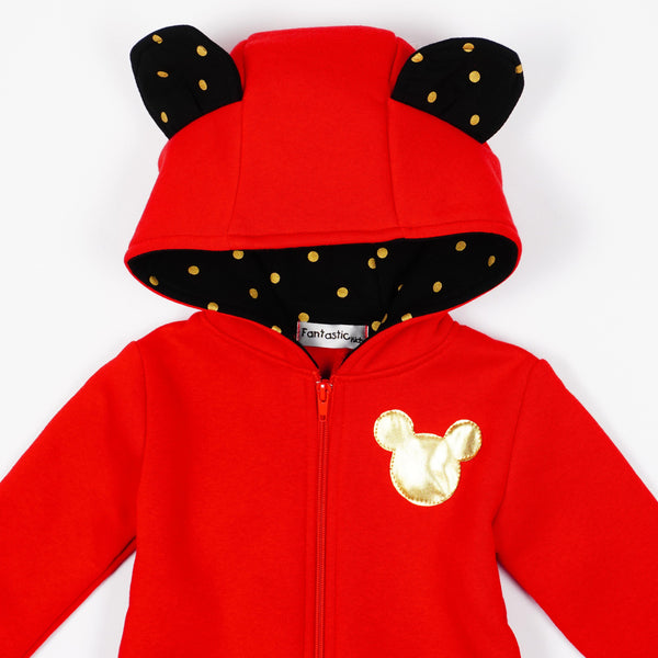 Girls' Winter Warm Red Hoodie (18m-9y) - Clothes4Kids