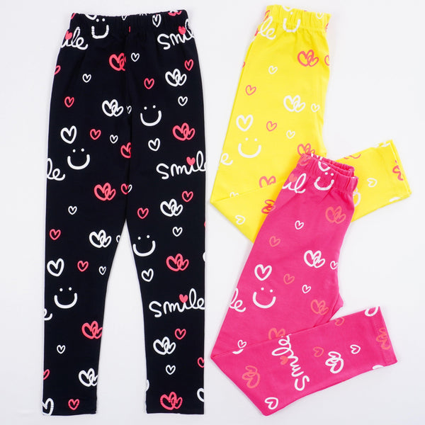 Girls' Smile' Leggings (4-8y) - Clothes4Kids