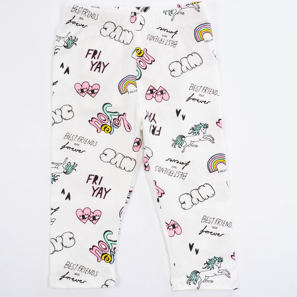 Girls' Love You' Pony ' 3/4 Leggings (2-9y) - Clothes4Kids