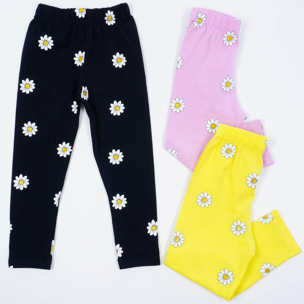 Girls' Daisy' Printed Leggings (1-8y) - Clothes4Kids
