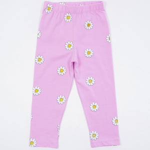 Girls' Daisy' Printed Leggings (1-8y) - Clothes4Kids
