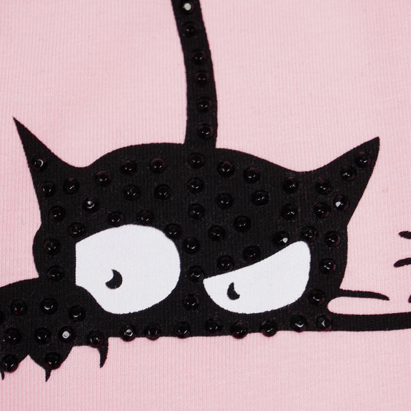 Girls' Meow' Cat' Printed Long Sleeve Dress (9m-7y) - Clothes4Kids