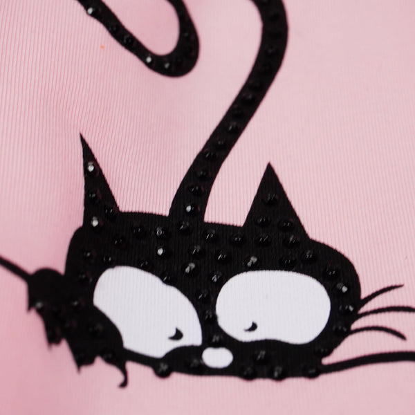 Girls' Meow' Cat' Printed Long Sleeve Dress (9m-7y) - Clothes4Kids