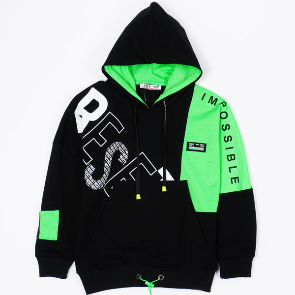 Boys' Reset' Printed Black/Green Tracksuit (8-14y) - Clothes4Kids
