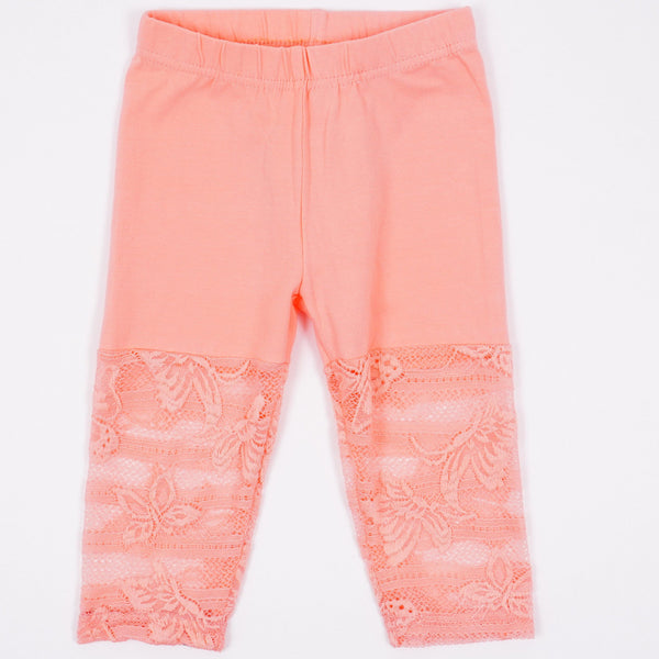 Girls' Lace-Trimmed Cycling Shorts (3-9y) - Clothes4Kids