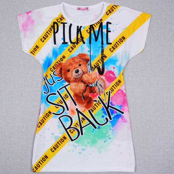 Girls' Pick Me' Teddy Bear Dress (7-13y) - Clothes4Kids