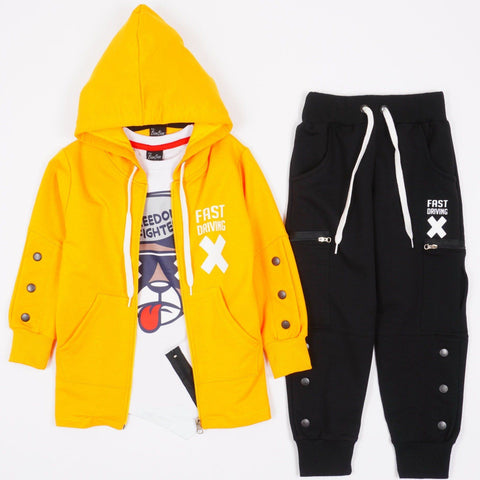 Boys' Freedom Fighter' Printed 3pcs Set (3-8y) - Clothes4Kids