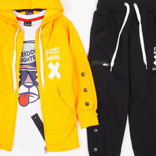 Boys' Freedom Fighter' Printed 3pcs Set (3-8y) - Clothes4Kids