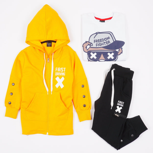 Boys' Freedom Fighter' Printed 3pcs Set (3-8y) - Clothes4Kids