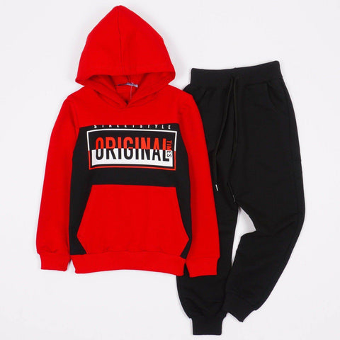 Boys' Original Times' Red Tracksuit (6-11y) - Clothes4Kids