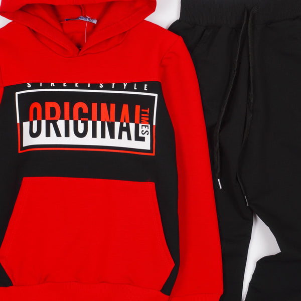 Boys' Original Times' Red Tracksuit (6-11y) - Clothes4Kids