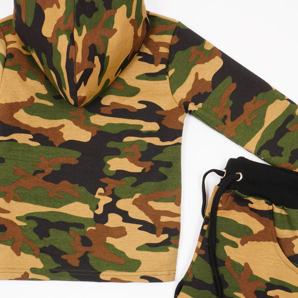 Boys' Green/ Brown Camo Tracksuit (3-9y) - Clothes4Kids