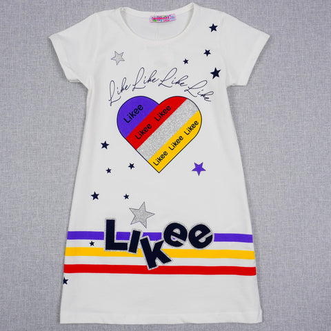 Girls' Likee' Printed Dress (4-8y) - Clothes4Kids