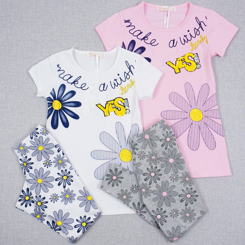 Girls' Make a Wish' Flowers' Set (3-11y) - Clothes4Kids