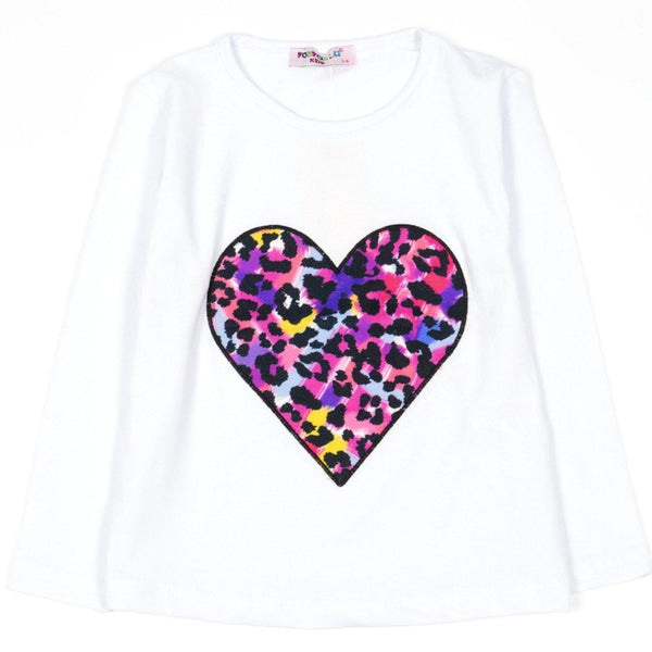 Girls' Leopard Print Purple / Black / White Set (3-9y) - Clothes4Kids