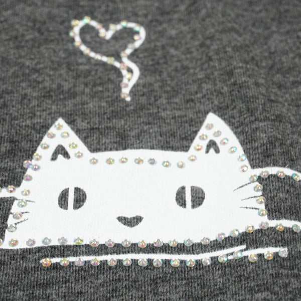 Girls' Kit-Tea' Cat Top *Last sizes-134(8-9y),146(10-11y)* - Clothes4Kids