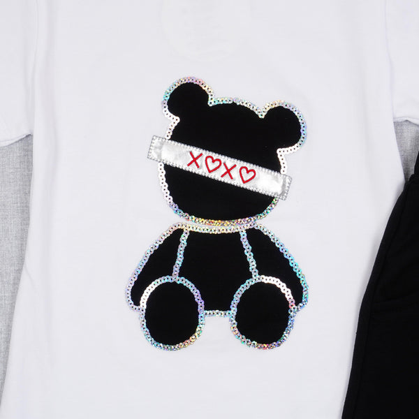 Girls' Sequin Teddy Bear ' Set (6-11y) - Clothes4Kids