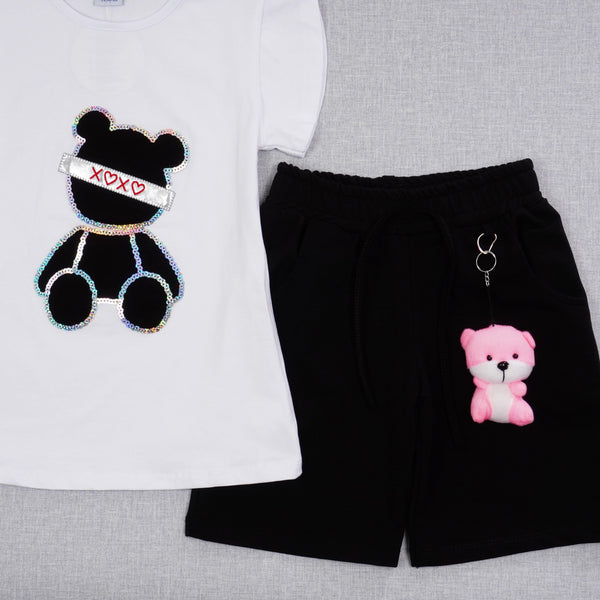 Girls' Sequin Teddy Bear ' Set (6-11y) - Clothes4Kids