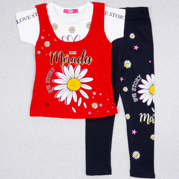 Girls' Miracles' Flowers' 3pcs Set (3-8y) - Clothes4Kids