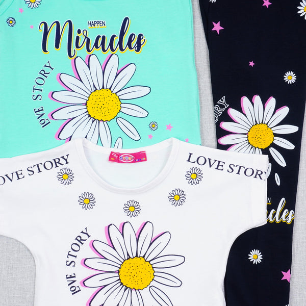 Girls' Miracles' Flowers' 3pcs Set (3-8y) - Clothes4Kids