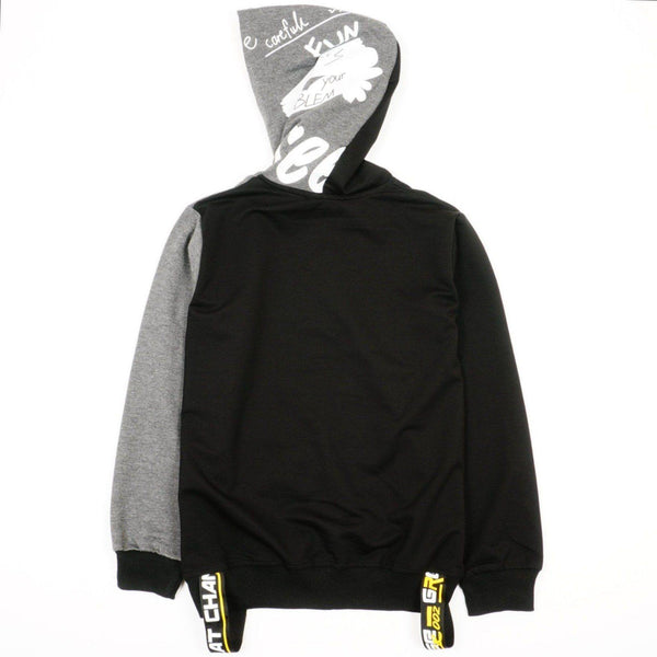 Boy's Hoodie Black/Yellow/Grey (8-14y) - Clothes4Kids