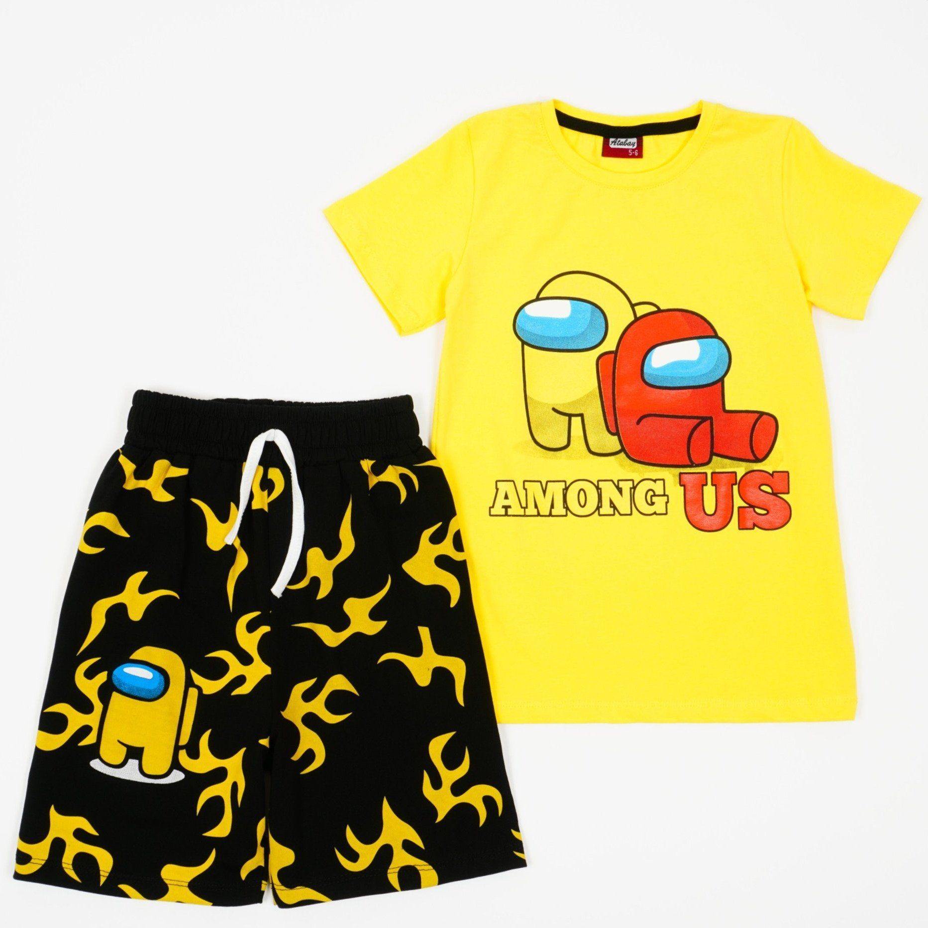 Boys' Among Us ' Printed Yellow/Black Set (4-12y) - Clothes4Kids