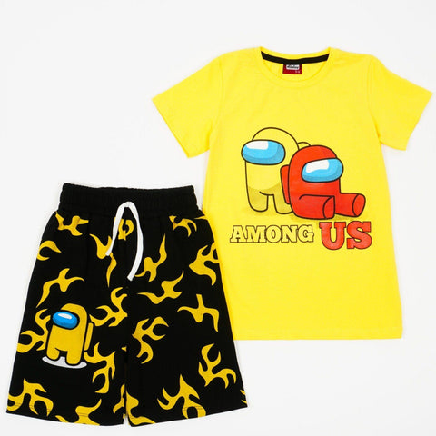 Boys' Among Us ' Printed Yellow/Black Set (4-12y) - Clothes4Kids