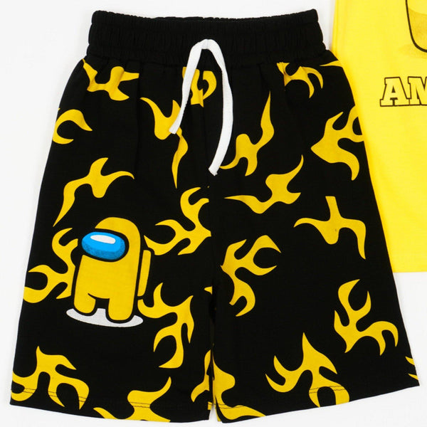 Boys' Among Us ' Printed Yellow/Black Set (4-12y) - Clothes4Kids