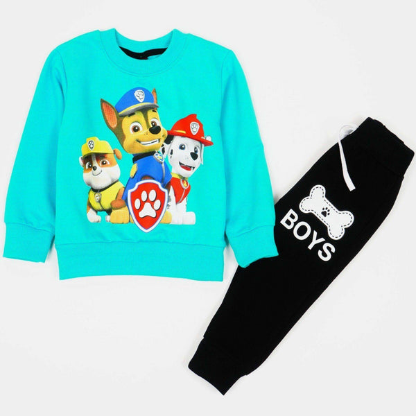 Boys' Paw Patrol ' Printed Ocean Blue/Black Tracksuit (9m-4y) - Clothes4Kids