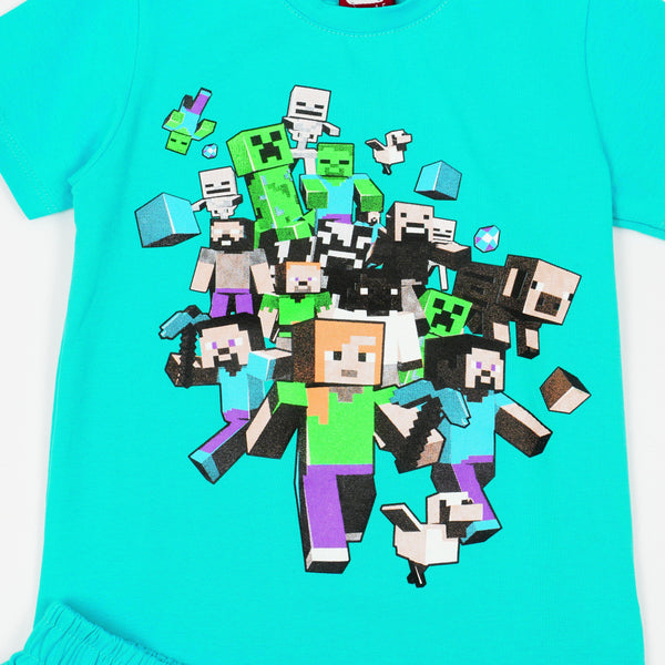 Boys' Minecraft ' Printed Ocean Blue Set (4-8y) - Clothes4Kids