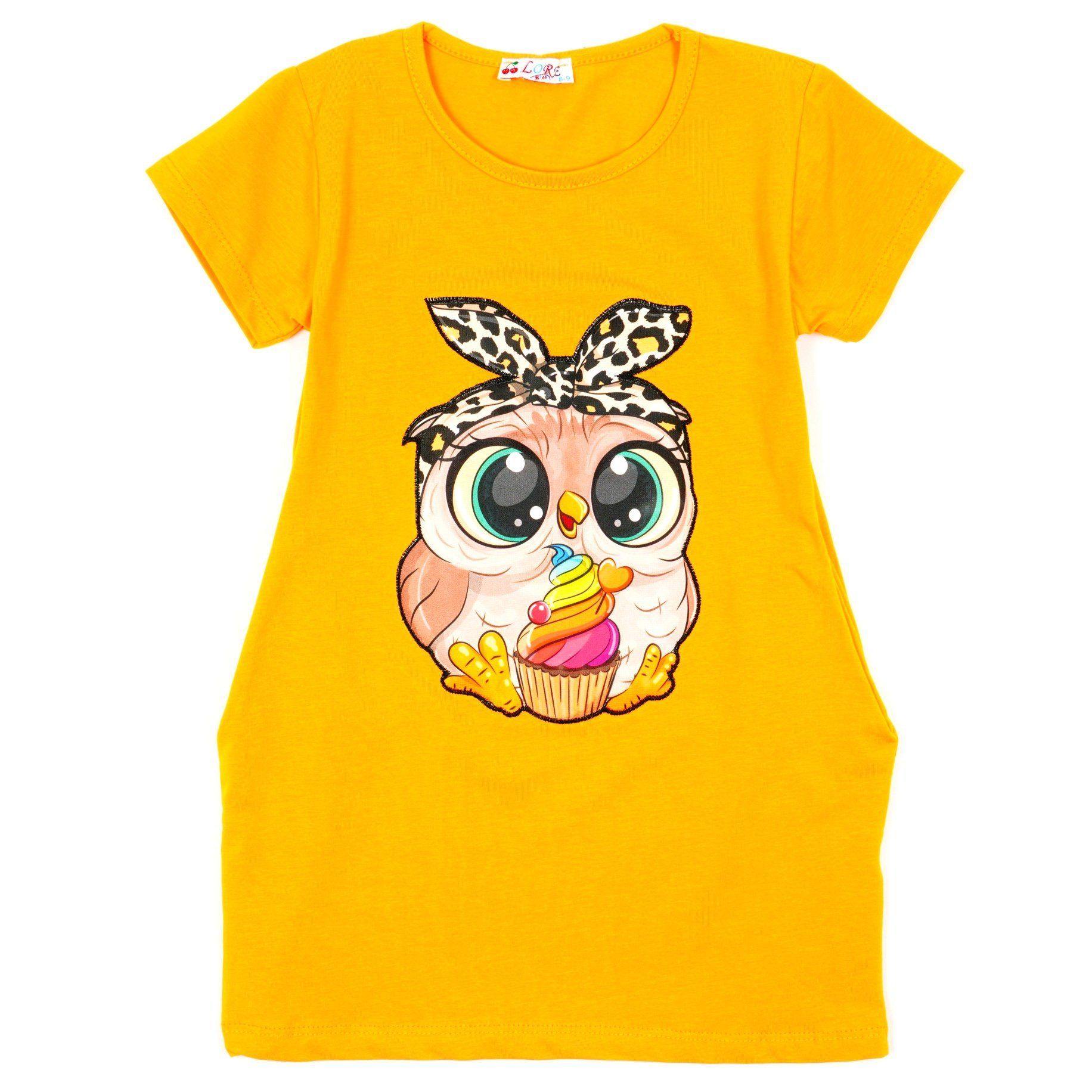 Girls' Little Owl ' Short Sleeve Tunic (8-12y) - Clothes4Kids